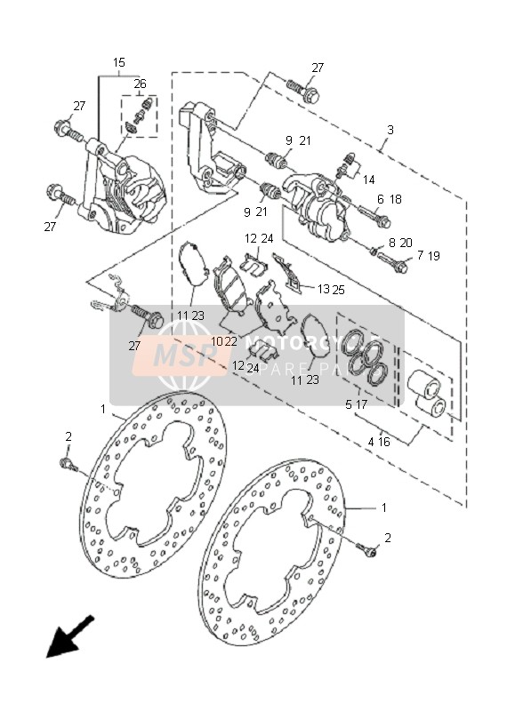 BREMSSATTEL VORNE